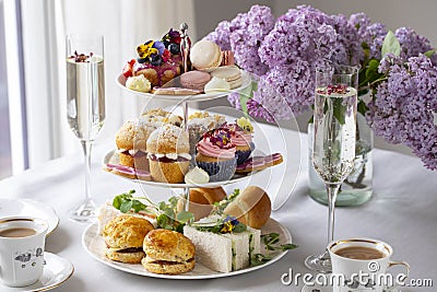 Traditional english afternoon tea Stock Photo