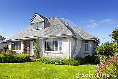Traditional english detached house Stock Photo