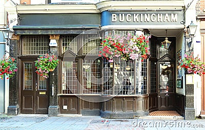 The traditional English pub Buckingham located near Buckingham palace in London, UK. Editorial Stock Photo