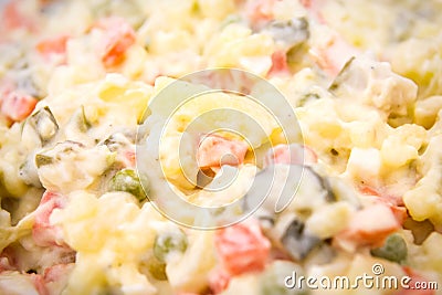 Traditional european potato salad. Stock Photo
