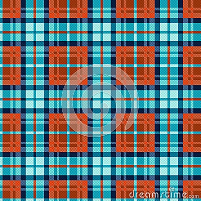 Traditional fabric seamless pattern Vector Illustration
