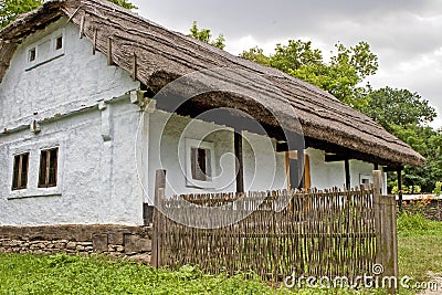 Traditional farm house from Muntenia district Stock Photo