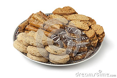 Traditional festive Moroccan cookies Stock Photo