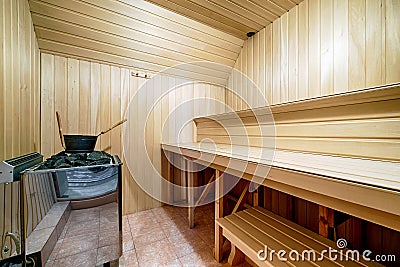 Traditional Finnish bath - sauna Stock Photo