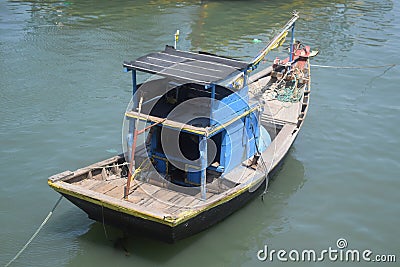 Traditional fishing boat in muine, vietnam Editorial Stock Photo