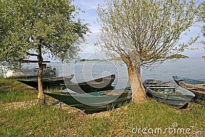 Traditional fishing boats Stock Photo