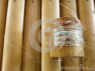 Traditional fishing equipment of Balinese fishermen Stock Photo