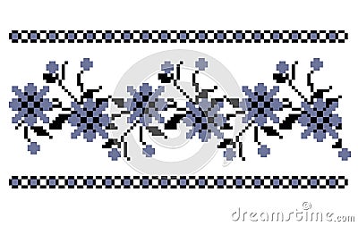 Traditional floral embrodery Stock Photo