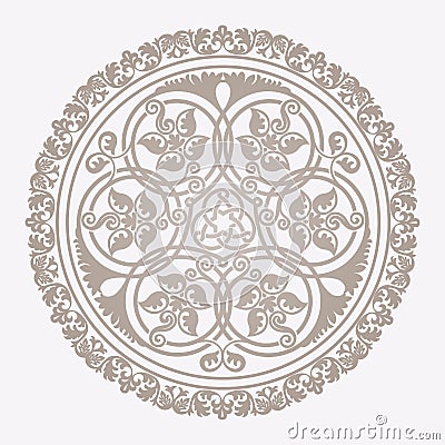 Traditional floral islamic ornament Vector Illustration