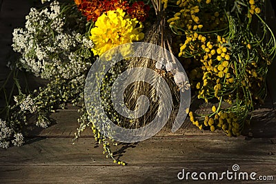 Traditional flowers to Orthodox Christian holiday - Honey Spas oTraditional flowers to Orthodox Christian holiday - Honey Spas on Stock Photo