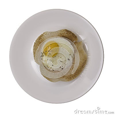 A traditional food item known as egg hopper. Stock Photo