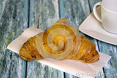 Traditional butcher croissant Stock Photo