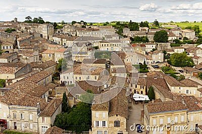 Traditional French medieval town Editorial Stock Photo
