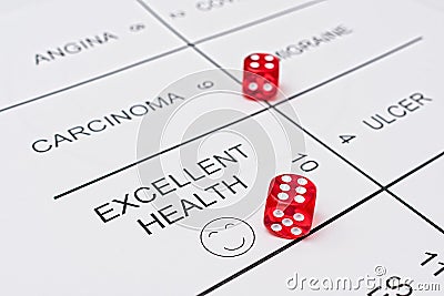 Traditional gambling for various diseases among patients Stock Photo