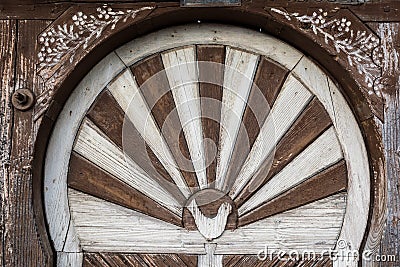 Traditional gate motifs. For background. Stock Photo