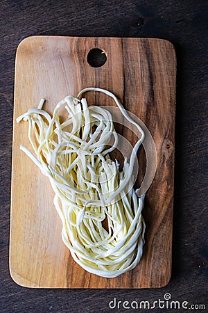 Traditional georgian sulguni cheese Stock Photo