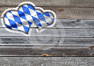 Traditional german bavarian festival Oktoberfest with pretzels, beer and gingerbread heart Stock Photo