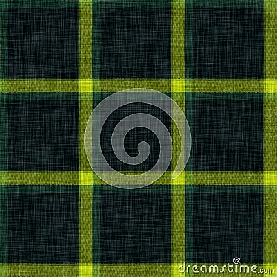Traditional gingham plaid woven linen texture. Seamless winter style weave checkered effect. British farmhouse tweed Stock Photo