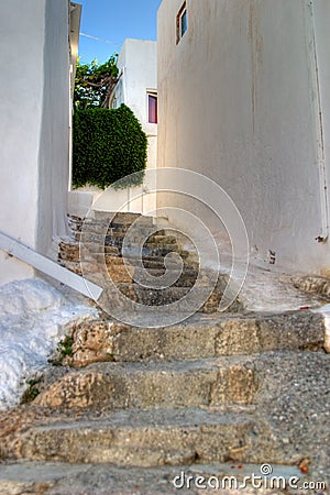 Traditional Greek architecture Stock Photo