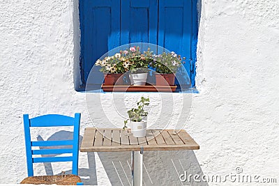 Traditional Greek house Stock Photo