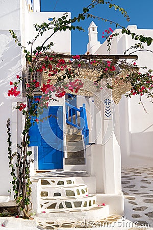 Traditional greek house on Sifnos island Stock Photo