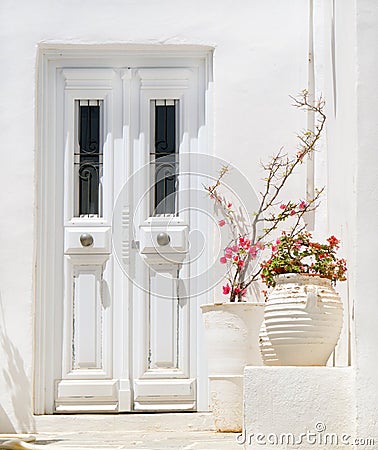 Traditional greek house on Sifnos island Stock Photo