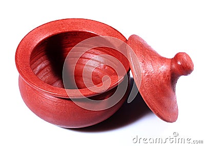 Traditional home made clay pot Stock Photo