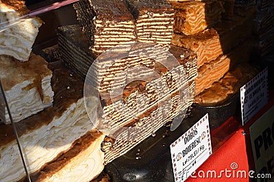 Traditional homemade artisanal apple or pumpkin pie Editorial Stock Photo