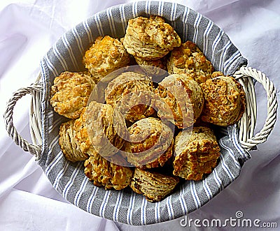 Traditional homemade hungarian greaves scones Stock Photo