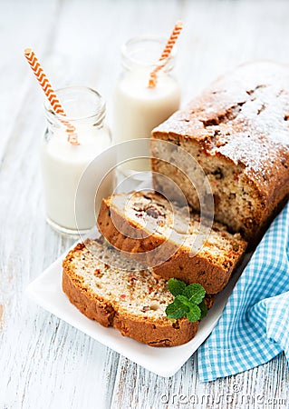 traditional homemade stollen Stock Photo