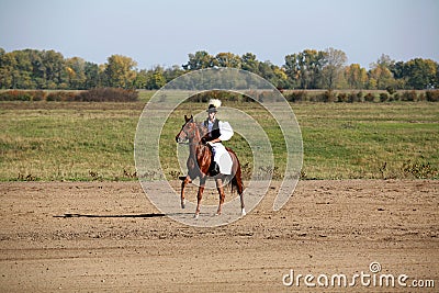 Traditional horse show in the hungarian lowlands Editorial Stock Photo