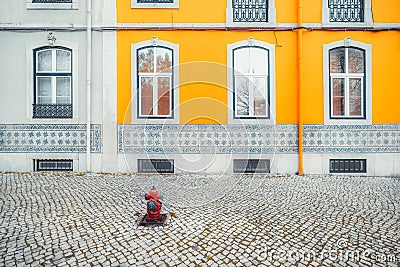 A traditional house facade, Portugal Stock Photo