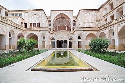 Traditional house Khan-e Abbasian in Kashan, Iran Editorial Stock Photo