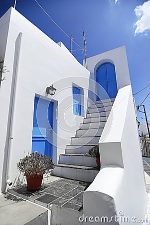 Traditional house in Kithira Island. Stock Photo