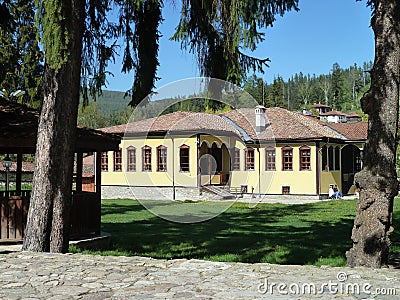 Traditional house in Koprivshtitsa, Bulgaria Stock Photo