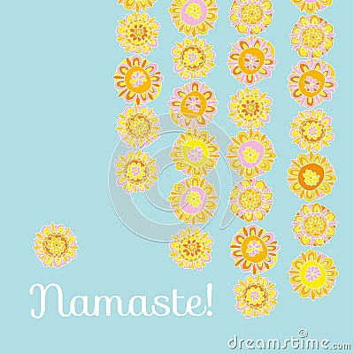 Traditional Indian decorative Marigold flower Vector Illustration