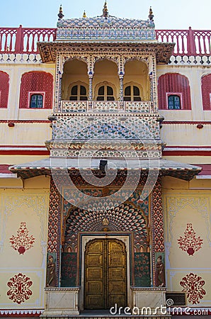 Indian doorway Stock Photo