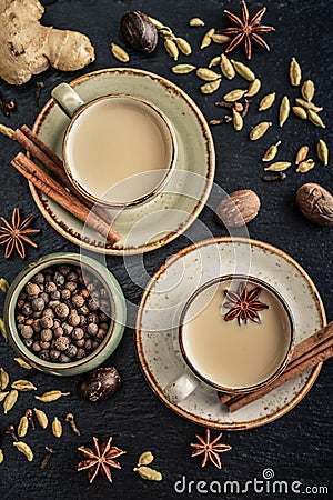 Masala chai tea Stock Photo
