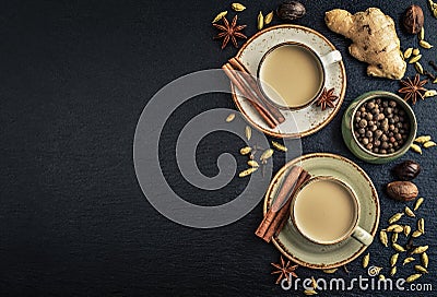 Masala chai tea Stock Photo