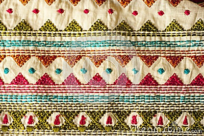 Traditional Indian fabric Stock Photo