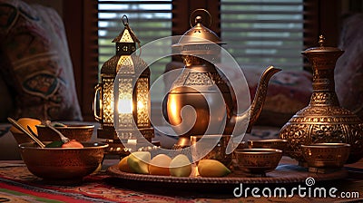 Traditional Islamic holiday, Eid al Adha, Ramadan ceremony Stock Photo