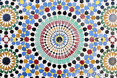 Traditional Islamic mosaic Stock Photo