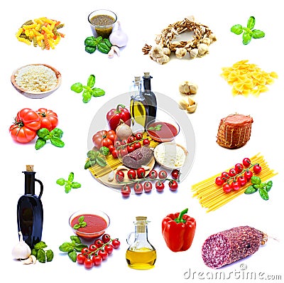 Traditional italian food Stock Photo