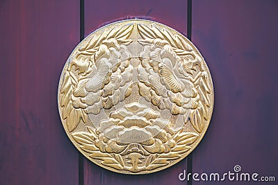 a Traditional Japanese family crests, the japan concept Editorial Stock Photo