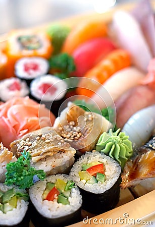 Traditional Japanese food Stock Photo