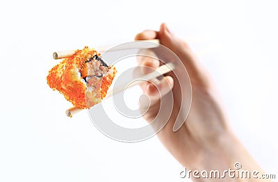 Traditional japanese food, Sushi Stock Photo