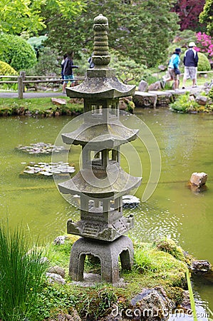 A traditional Japanese sculpture Stock Photo