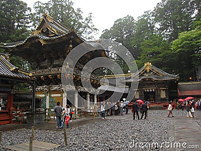 Traditional Japanese Shrines and Temples Editorial Stock Photo