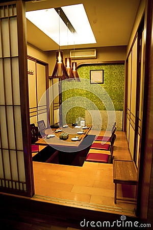 Traditional Japanese style room Stock Photo