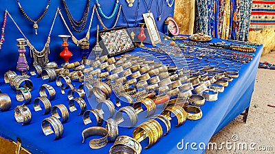 Traditional jewelry very beautiful in morroco Stock Photo